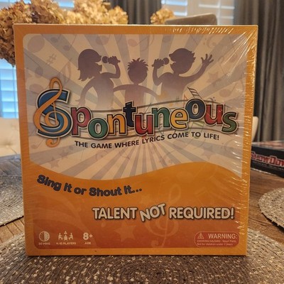 Spontuneous the Song Board Game! - Sing It or Shout It Talent Not Required - NEW