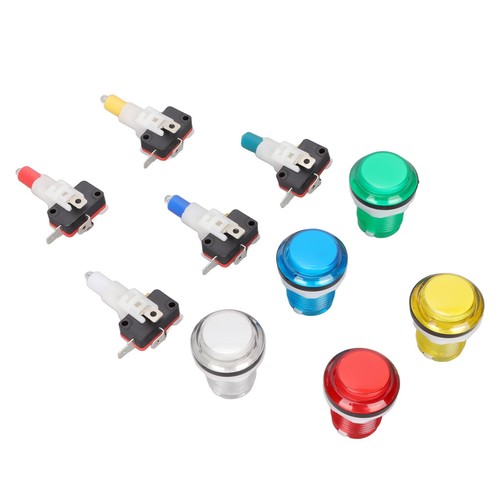 32mm Game Push Button 5 Colors LED Light Self Reset DIY Machin Fit - Bild 7 von 22
