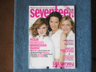 Seventeen Magazine July 2003 Charlie's Angels cover, Drew, Cameron, Lucy