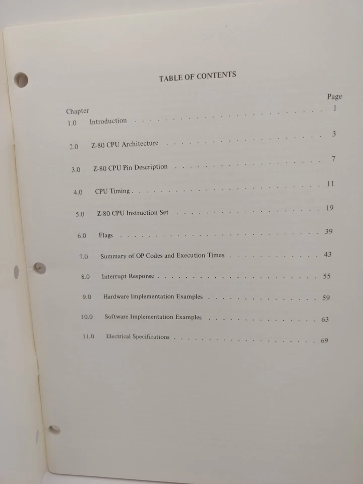 Vintage 1976 Zilog Z80-CPU Technical Manual Microprocessor Guide 1st Edition - Image 3 of 4