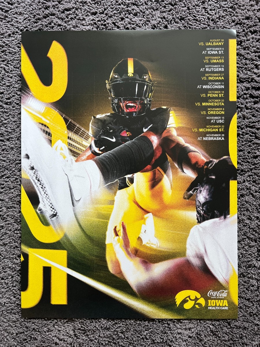 2025 Iowa Hawkeyes Official Football Poster Merchandise Build