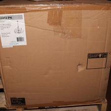 Kichler Kimrose 12-Light Chandelier with Clear Fluted Glass 52412PN