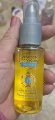 NEW Avon Advance Techniques 360 Nourish Argan Oil Leave-In Treatment 2 oz