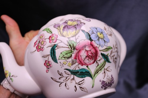 Vintage Spode Gainsborough Large Teapot No Lid Transferware MINTY! - Picture 13 of 16