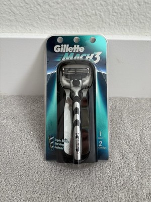 VINTAGE GILLETTE MACH 3 TRIPLE BLADE SHAVING SYSTEM 1998 NEW OLD STOCK