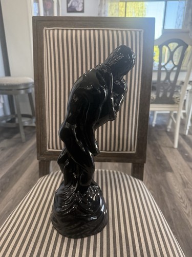 Vintage 1986 The lovers Statue Naked Man & Woman Kissing Embracing Making Out