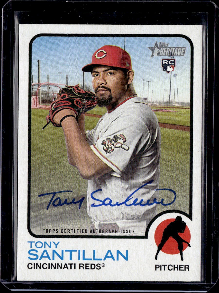 2022 Topps Heritage #ROA-TS Tony Santillan Real One Autographs