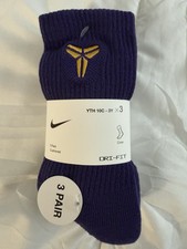 Nike Kobe Socks Youth Kids 10C-3Y 3 Pair Pack