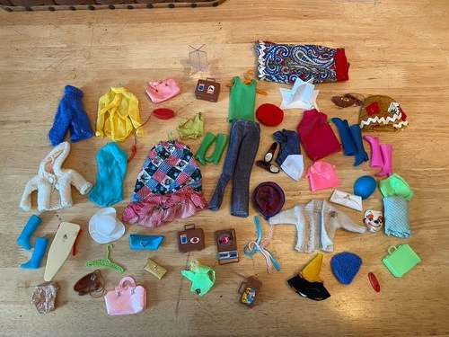 Vtg Barbie Ken Clothing & Accessories Lot  60s 70s