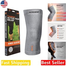 Incrediwear Large Grey Knee Brace - Pain Relief, Swelling, Inflammation, Circ...
