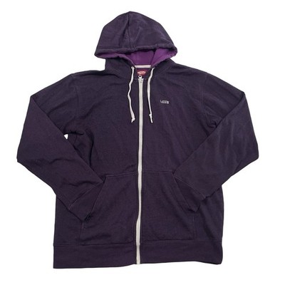 VANS Core Basics Full-Zip Purple Hoodie Sweater Size M (Retail $65)