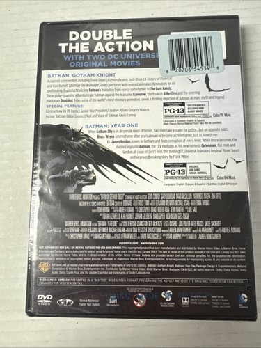 DCU Batman Gotham Knight / DCU Batman Year One - Blu-ray NEW - Bild 2 von 2