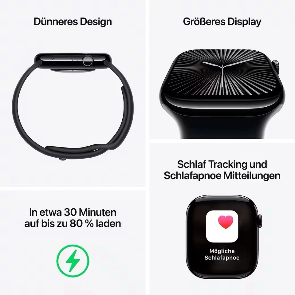 Apple Watch Series 10 42mm 4G Cellular S/M /1 Jahr Garantie/ Neu OVP Verschweißt - Bild 3 von 4