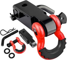 Trailer Hitch Receiver 2-inch Red And Black