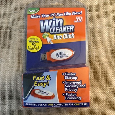 Win Cleaner One Click Professional USB Computer Clean Repair for PC Laptop (NEW)