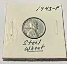 1943-P Lincoln Wheat Cent, Steel, BU