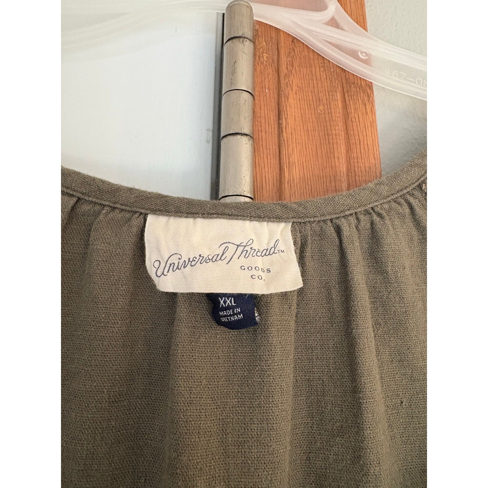 Universal Thread Linen Blend Mini Shift Dress Oli… - image 2