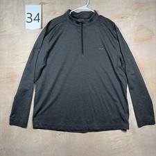 Greg Norman Charcoal Gray Heather 1/4 Zip Pullover Shirt Men's XLStretch Golf