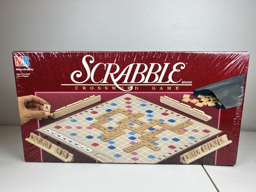 Vintage Scrabble Crossword Board Game MB Milton Bradley 1989 Sealed