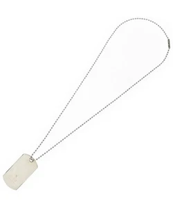 Collier GUCCI Dog Tag argent sterling accessoires pour femmes fabriqué en Italie Sv925