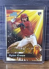 DYLAN CREWS Gold Meteoric Rise Refractor Rookie 7/50 RC 2025 Bowman Chrome BK