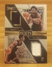 2016-17 Select Duets Memorabilia/149 Justise Winslow/Hassan Whiteside Miami Heat
