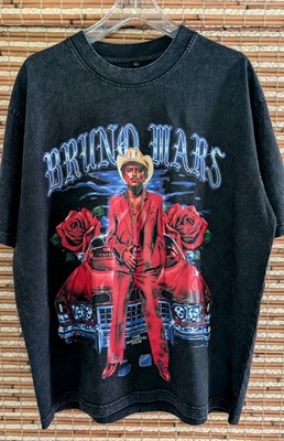 NEW RARE Bruno Mars 2026 Romantic Tour Shirt  L LAS VEGAS Allegiant