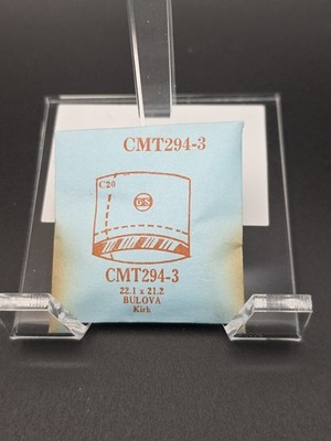 G-S Watch Crystal CMT294-3 Bulova Kirk 22.1X21.2