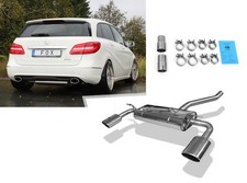 Fox Duplex Sportauspuff Mercedes B-Klasse W246 B180 B200 B250 je 140x90mm oval