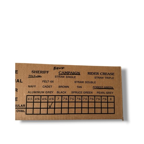 New Campaign Cover Drill Instructor Sheriff Ranger 3X Beaver Quality Felt 6 7/8 - Picture 9 of 9