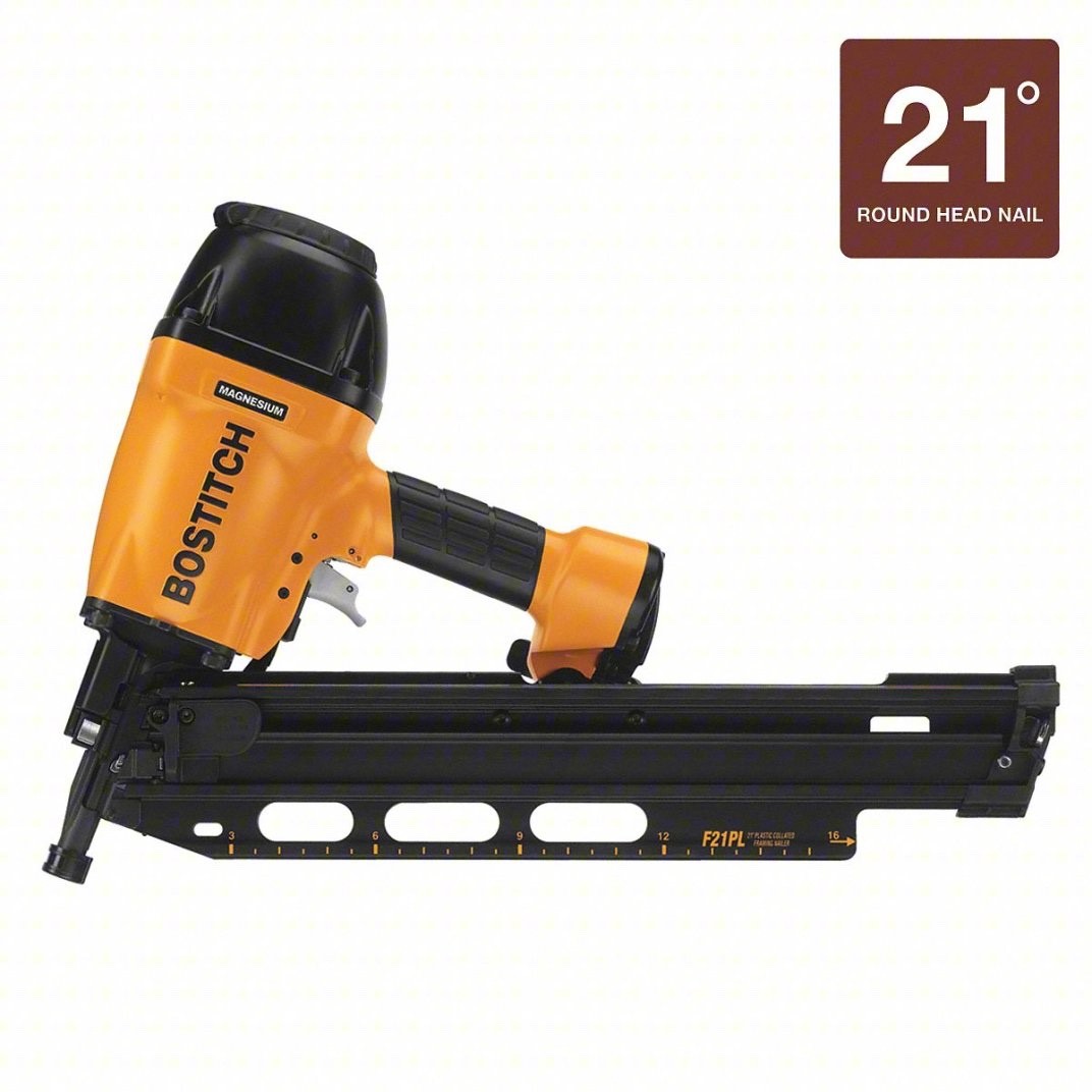 Bostitch F21PL 21&deg; Collation Angle 2" to 3-1/2" Nail Lg Ran