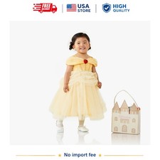 Disney Princess Belle Toddler Costume 2T Dress  Crown Set