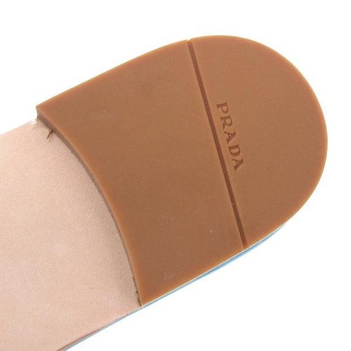 Prada Flat Sandals Light Blue EU 35.5 US5.5-6 Ladies Flip Flops - Picture 5 of 9