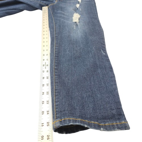 Judy Blue Denim Arts Co. Mid Rise Dark Wash Distressed Jeans Größe 13/31 - Bild 12 von 12