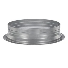 10" Duct Connector Flange Metal Straight Pipe Flange Round Ventilation Air Duct