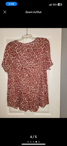 Cato v neck womens plus size 18/20 shirt blouse #4B - Picture 4 of 5