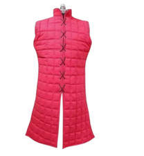 Red Sleeveless Medieval Cotton Gambeson   Lightweight  Durable Armor jacket