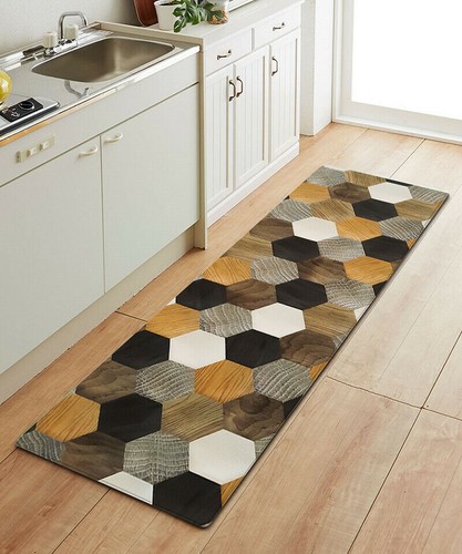 Kitchen Door Mat Non-Slip Waterproof PVC Floor Rug Carpet Anti-Oil Easy Clean - Picture 10 of 23