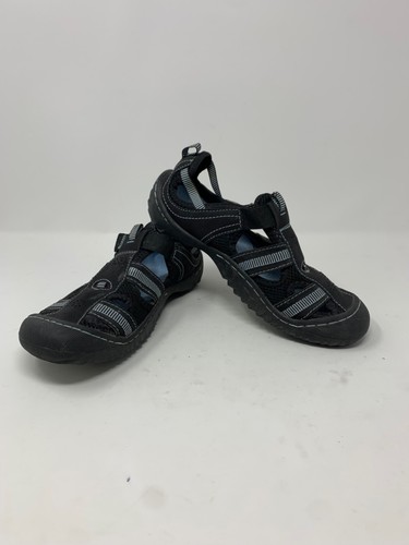 J Sport by Jambu Regatta Damen-Sandalen schwarz flach Größe 7M N7