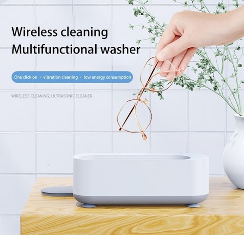 Ultrasonic Jewelry Glass Cleaner Machine Portable for Ring,Glasses,Earring,Brush - Picture 4 of 7