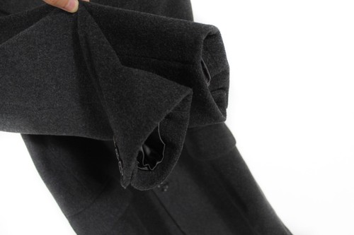 Hammersley 1854 Wool Cashmere Coat Heavy Winter Gray Jacket Overcoat Size S-M - Picture 5 of 11