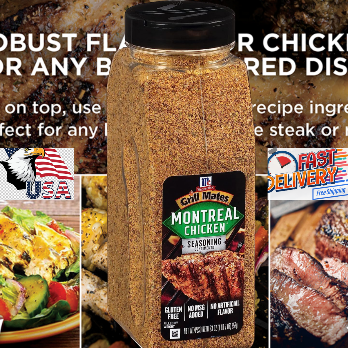 McCormick Grill Mates Montreal Robust Chicken Seasoning 23oz for