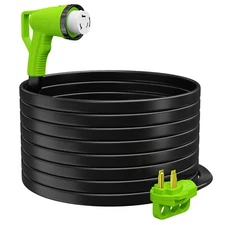 Leisure Cords 36' FT 50AMP 90-Degree Twist Locking Heavy Duty Extension Cable