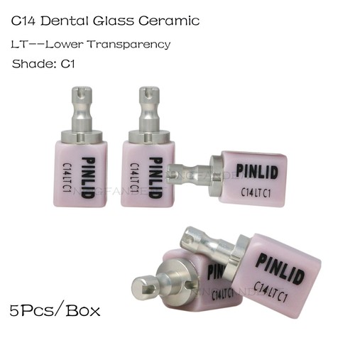 Bloques de displicado de litio de cerámica de vidrio dental HT/LT C14 C1, C2 para sistema CAD CAM - Imagen 11 de 36