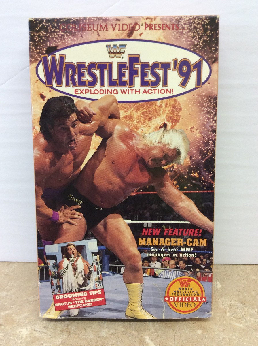 WWF - Wrestlefest 91 Coliseum VHS Video in original big box