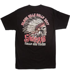 2017 Sturgis Motorcycle Rally Headdress INDIAN Short sleeve Shirt OK