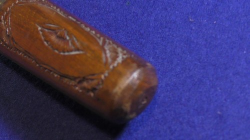 Coltello in legno con fodero lavorato a mano. Pugnale doppia lama. - Foto 12 di 12