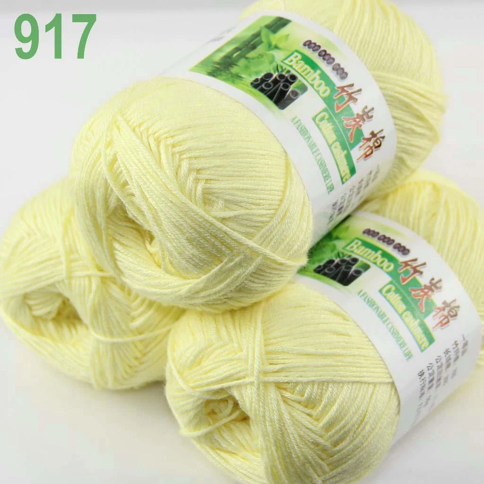 Sale Lot 6SkeinsX50g Soft Bamboo Cotton Baby Wrap Hand Knitting Crochet Yarn 917 - Image 3 of 4