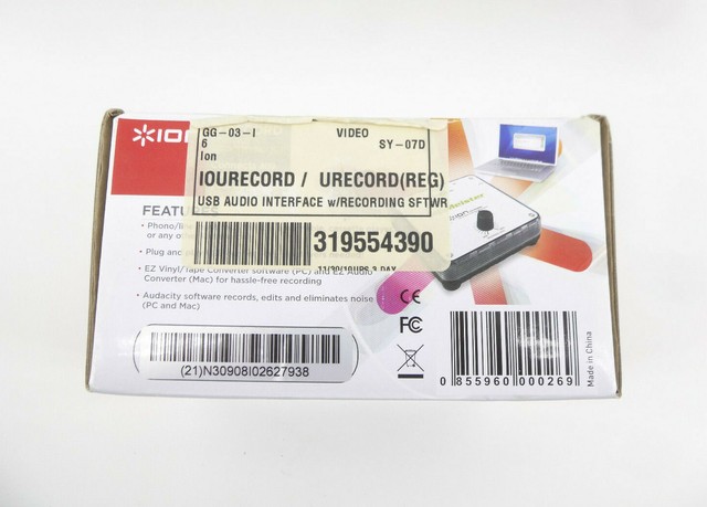 Ion Audio U Record Digital Recording Interface For Sale Online Ebay