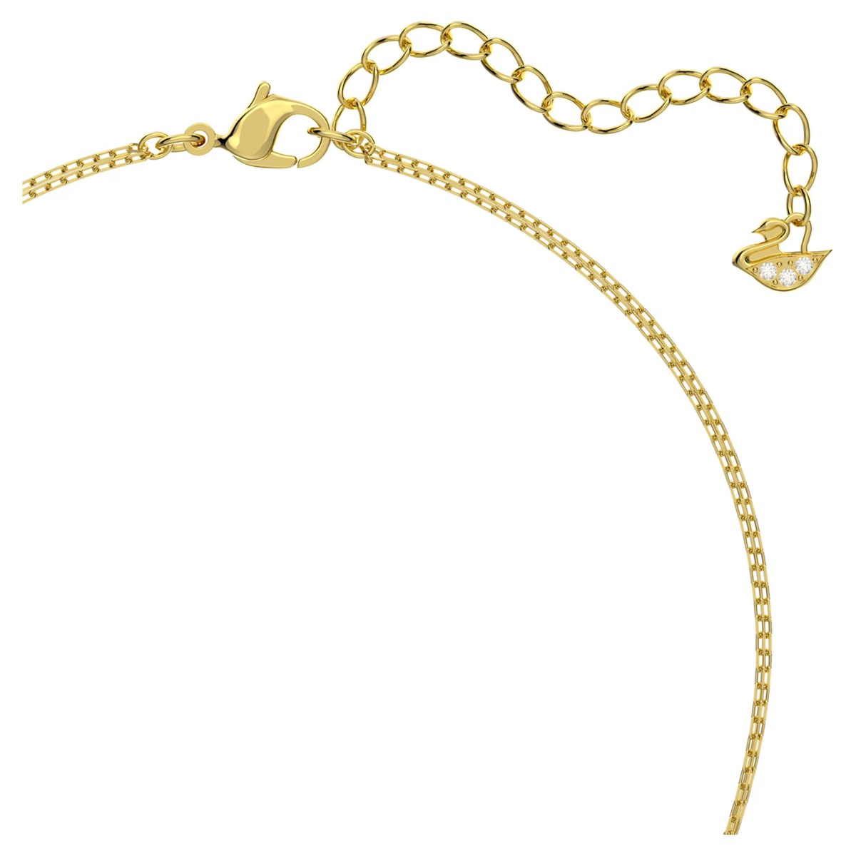 Swarovski Ginger layered pendant Green, Gold-tone plated